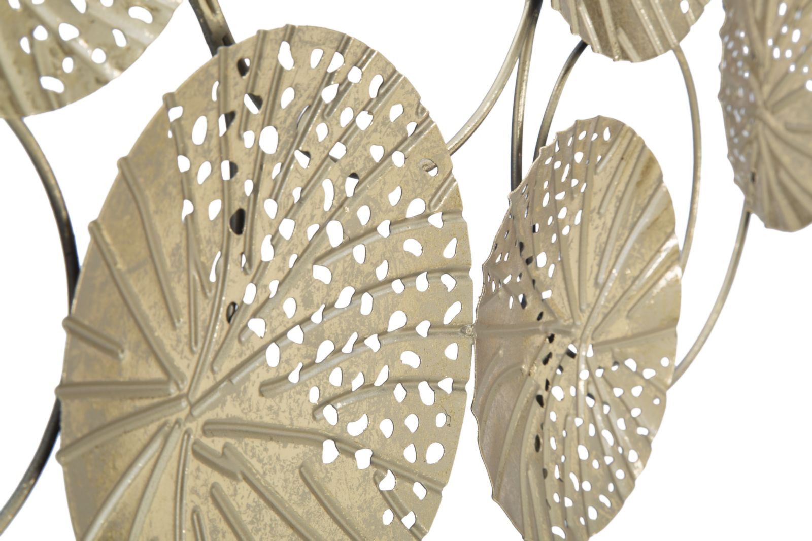 Scultura PANEL -C- 56x7x43 cm in metallo dorato