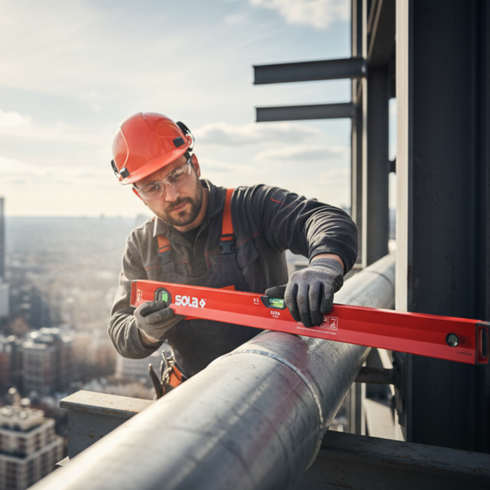 Big x livella in alluminio a bolla d'aria tubolare rossa *** lunghezza 60, confezione 1