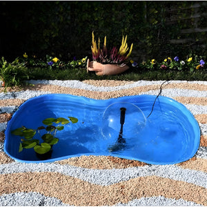 Laghetto da giardino bolsena azzurro litri 600 da 178x125xh45