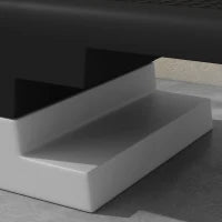 Stepper ad Altezza Regolabile con Gradini Rimovibili e Fondo Antiscivolo, in ABS, 97x36x15/20/25 cm, Grigio