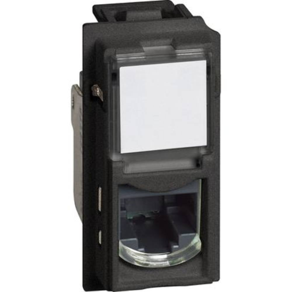 Bticino living now connettore rj45 categoria 5e utp 1 modulo toolless *** colore nero, confezione 1