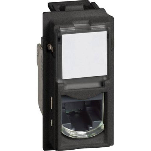 Bticino living now connettore rj45 categoria 5e utp 1 modulo toolless *** colore nero, confezione 1