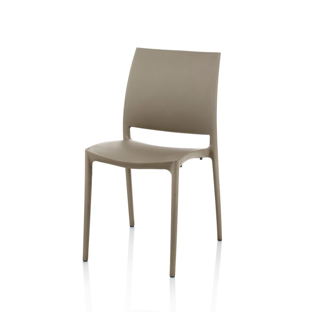 Sedia Curtis polipropilene tortora design ergonomico