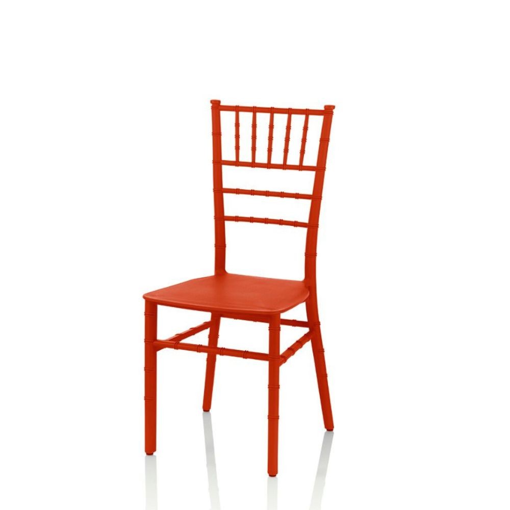 Sedia Falkor polipropilene corallo