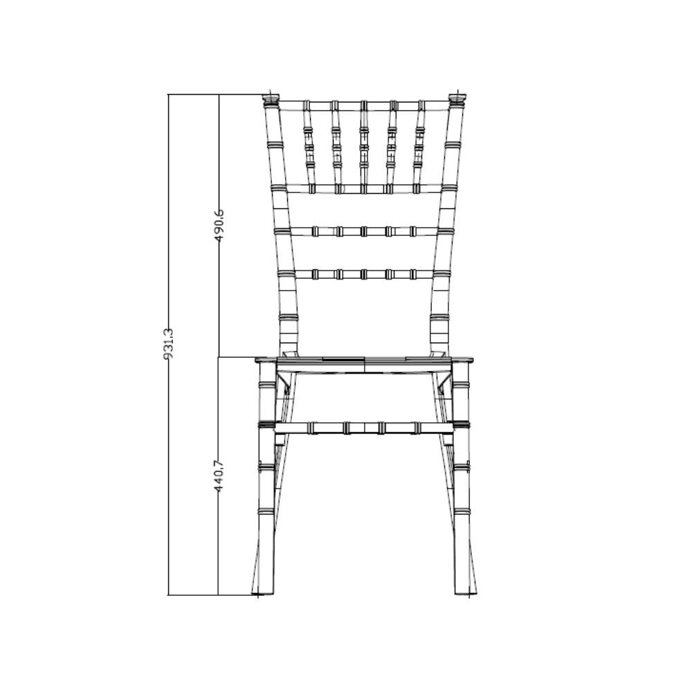 Sedia Falkor polipropilene corallo