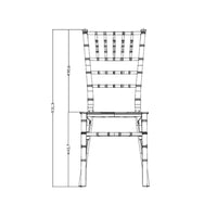 Sedia Falkor polipropilene corallo