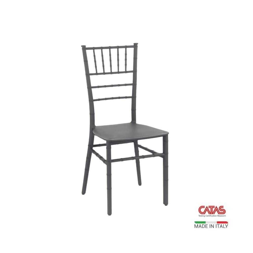 Sedia Falkor polipropilene corallo