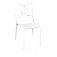 Sedia Hug in polipropilene rinforzata con fibra di vetro colore bianco