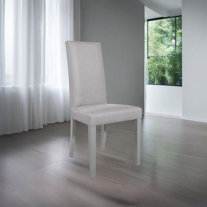 Sedia Nancy in tessuto Soro 90 grigio e struttura in tinta