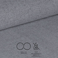 Sedia Patya in tessuto Nordic 16 grigio cenere e gambe nere