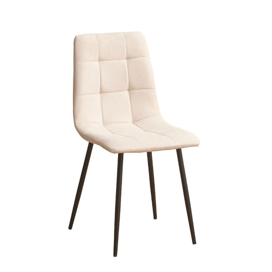 Sedia imbottita Fender in tessuto KSR2 beige e gambe in metallo nero