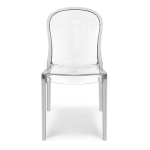 Set 6 sedie trasparenti in metacrilato EVA, impilabile, design moderno, ideale per sala da pranzo, soggiorno, cucina, sala d’attesa, bar, ristoranti