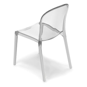 Sedia trasparente in metacrilato EVA, impilabile, design moderno, ideale per sala da pranzo, soggiorno, cucina, sala d’attesa, bar, ristoranti