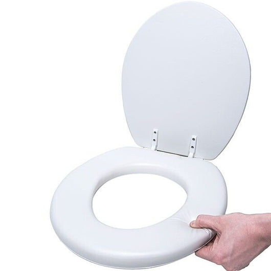 Sedile copriwater universale per bagno copri WC con seduta morbida 39x36cm 52992