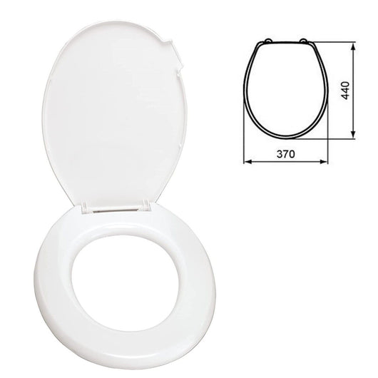 Sedile copriwater universale per bagno copri WC in plastica 44x36.5cm Art. 52993