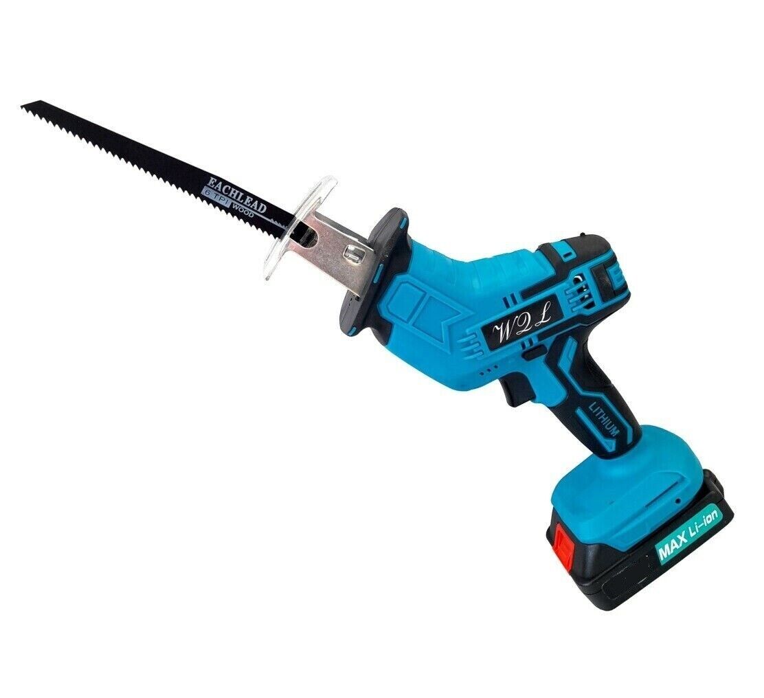 Sega Seghetto a Gattuccio Batteria Motosega Elettrosega 4 Lame 2 Batterie 21V