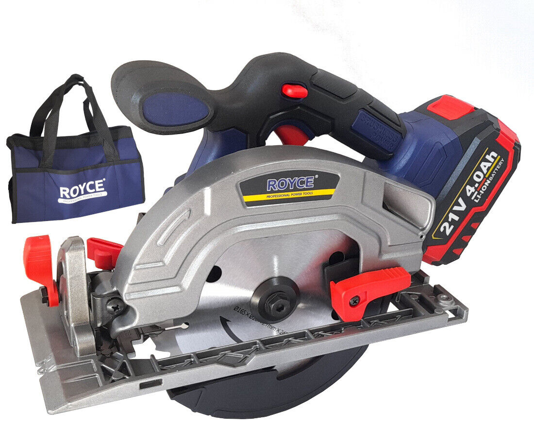 Sega circolare a batteria 21V 165mm taglio 4.0Ah 5000RPM regolabile 89817