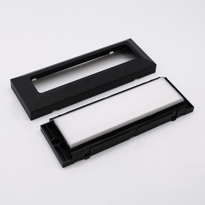 Faretto segnapassi esterno LED 6W CCT lampada rettangolare parete muro IP65 switch 3 temperature luce garage scale 230V colore NERO