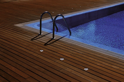 Segnapasso Faretto LED 1w 12v DC Calpestabile Esterno fontane Impermeabile IP65 FE57-12V-1W FREDDA 6500K