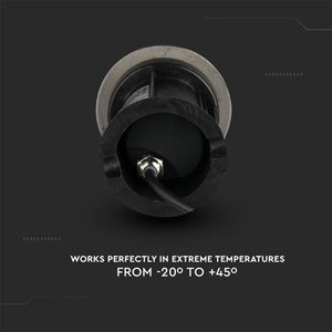 Segnapasso Incasso Calpestabile Rotondo GU10 (Max 35W) Colore Nero e Acciaio IP65