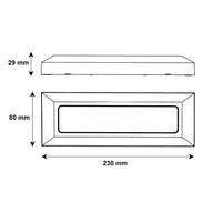 Segnapasso LED 6W da Muro 220V IP65 Bianco Opaco Luce CCT Switch 3000K-4200K-6400K