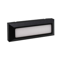 Segnapasso LED 6W da Muro 220V Esterno IP65 Nero Opaco Luce CCT Switch 3000K-4200K-6400K