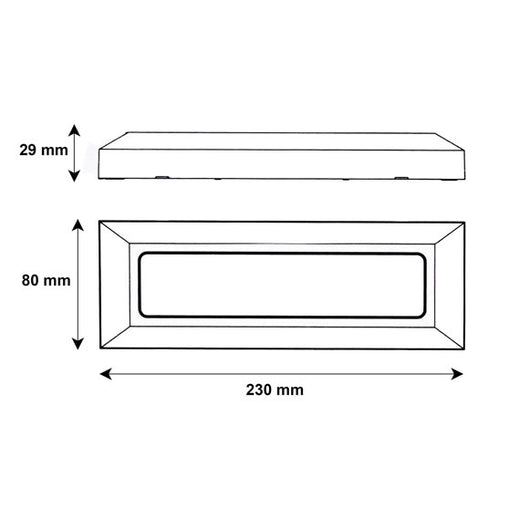 Segnapasso LED 6W da Muro 220V Esterno IP65 Nero Opaco Luce CCT Switch 3000K-4200K-6400K