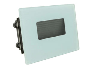 Segnapasso Led Esterno Impermeabile IP66 3W Vetro Trasparente Bianco Per Scatola 503 CW NW WW 3 In 1