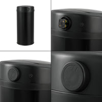 Pattumiera Automatica 42 L, Bidone Cilindrico in Acciaio Inox (AxØ) 68 x 30,5 cm Coperchio con Sensore di Movimento e