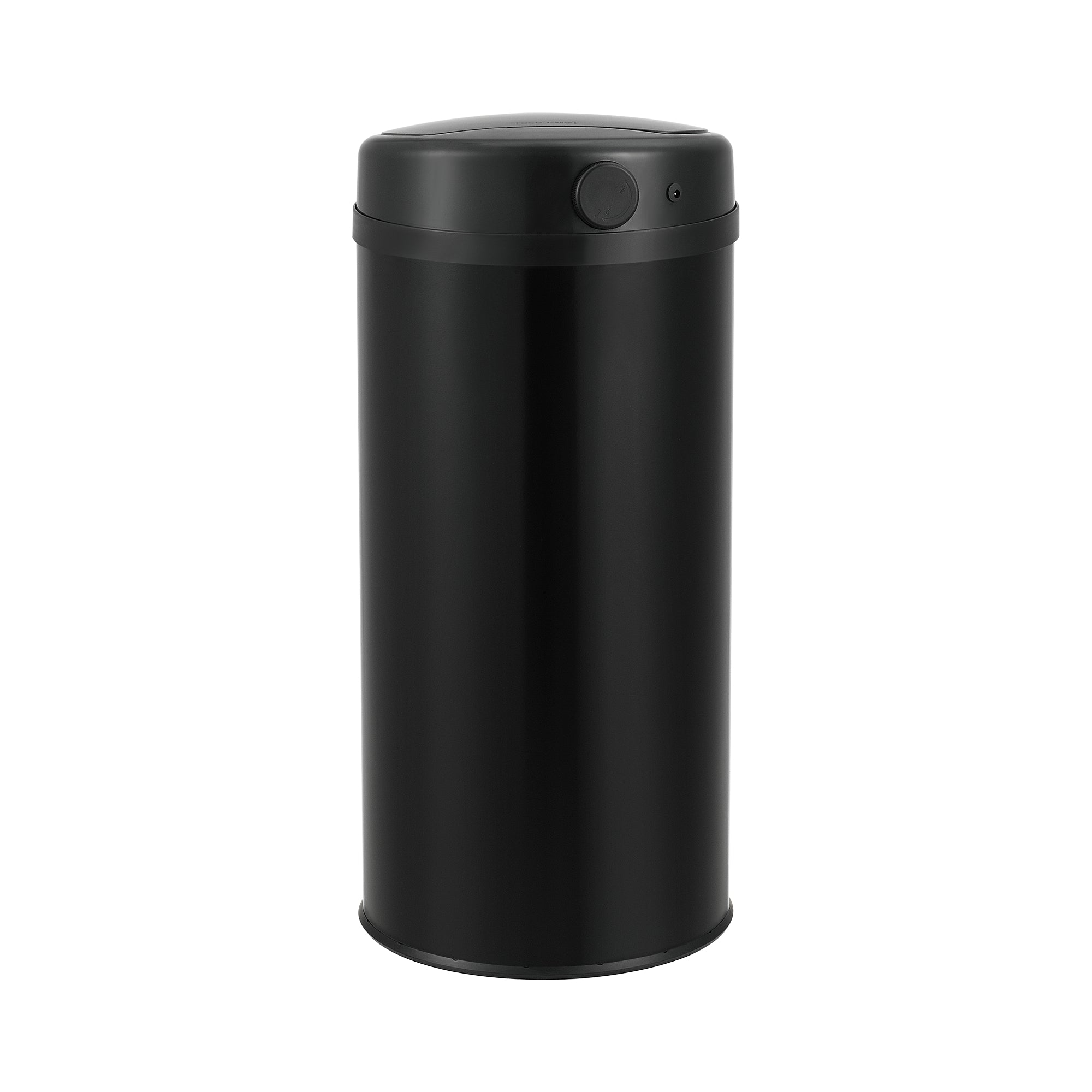 Pattumiera Automatica 42 L, Bidone Cilindrico in Acciaio Inox (AxØ) 68 x 30,5 cm Coperchio con Sensore di Movimento e