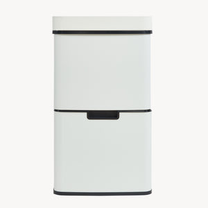 Pattumiera Automatica Venna con Sensore a 3 Scomparti Capacità 72 L - Beige [en.casa]