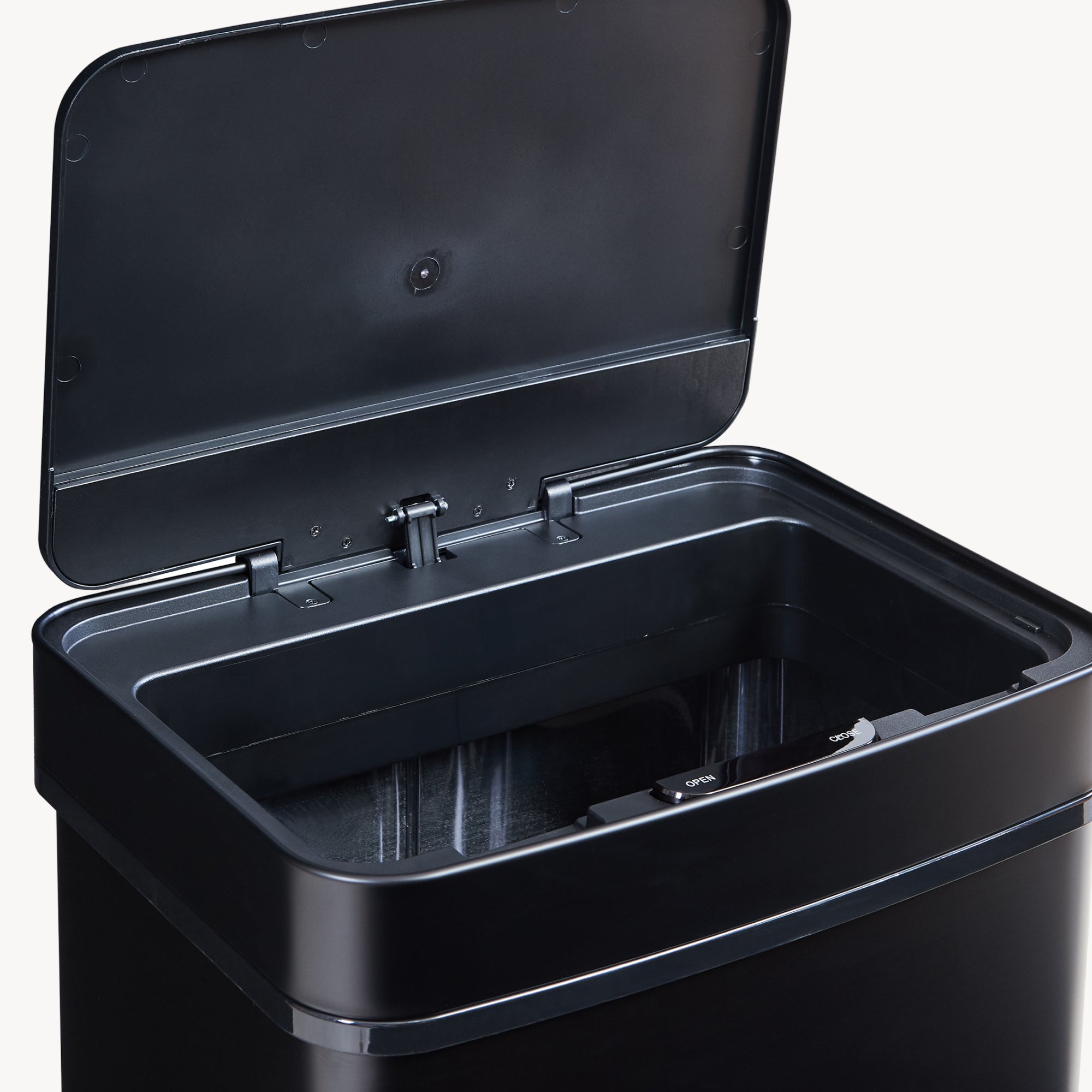 Pattumiera Automatica Venna con Sensore a 3 Scomparti Capacità 72 L - Nero [en.casa]