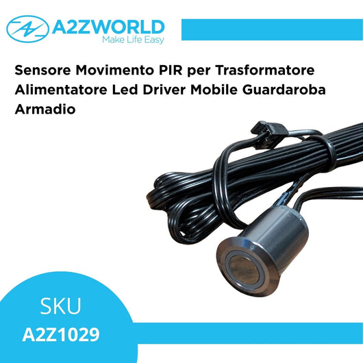 Sensore Movimento PIR per Trasformatore Alimentatore Led Driver Mobile Guardaroba Armadio