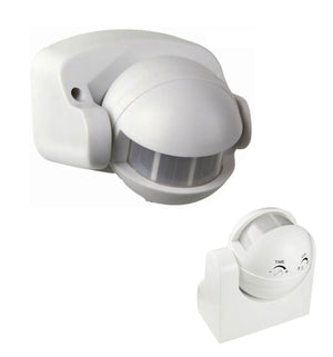 Sensore di movimento con crepuscolare rivelatore di presenza a 160° per esterno