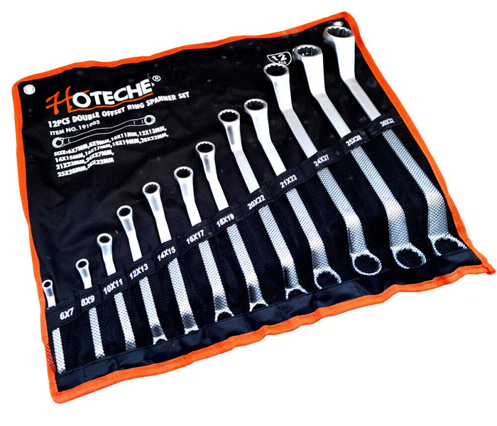 Serie set chiavi inglesi poligonali curve kit 12 pz astuccio 6-32mm Art.191005