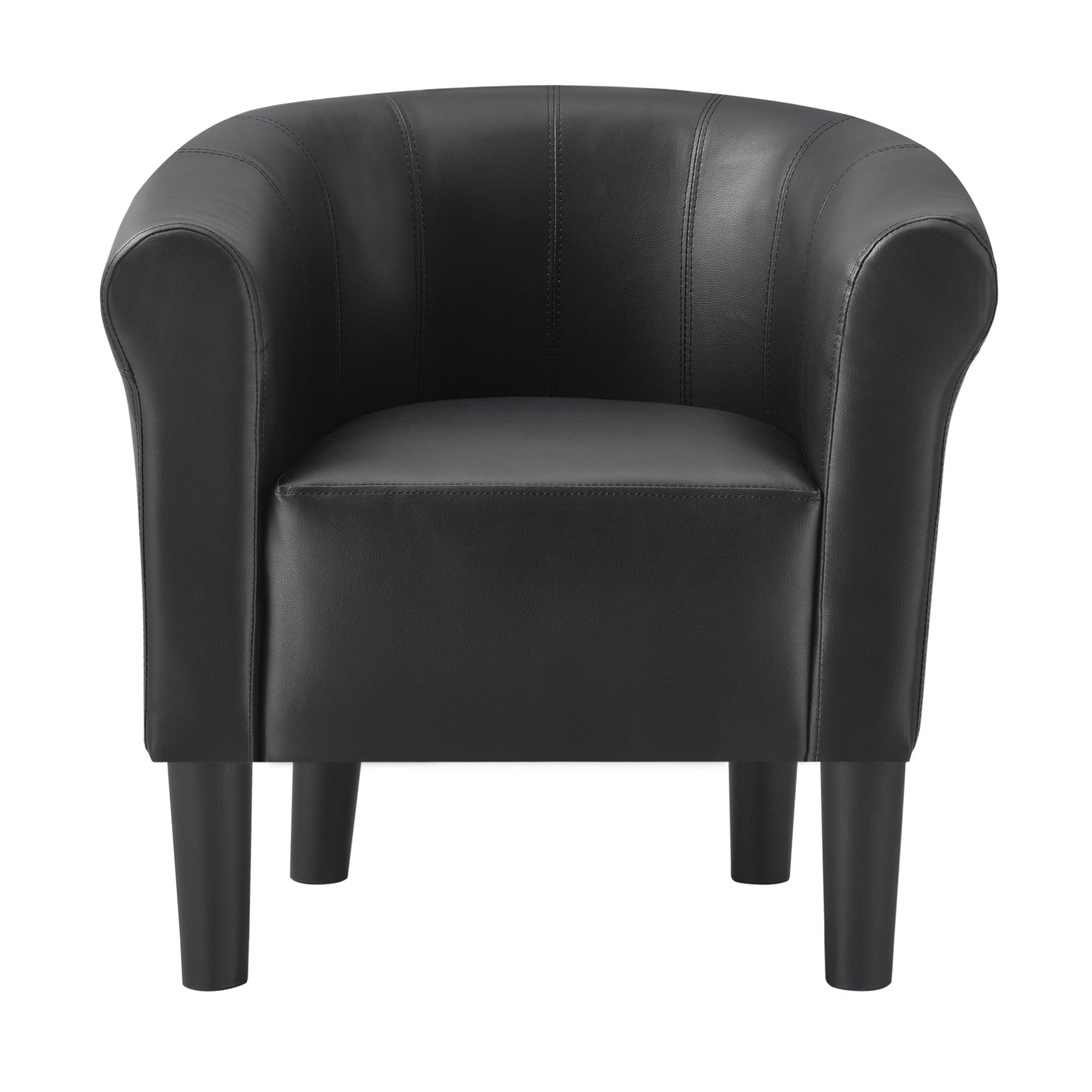Poltrona lounge con seduta in plastica sintetica 70 cm nero 03_0001933