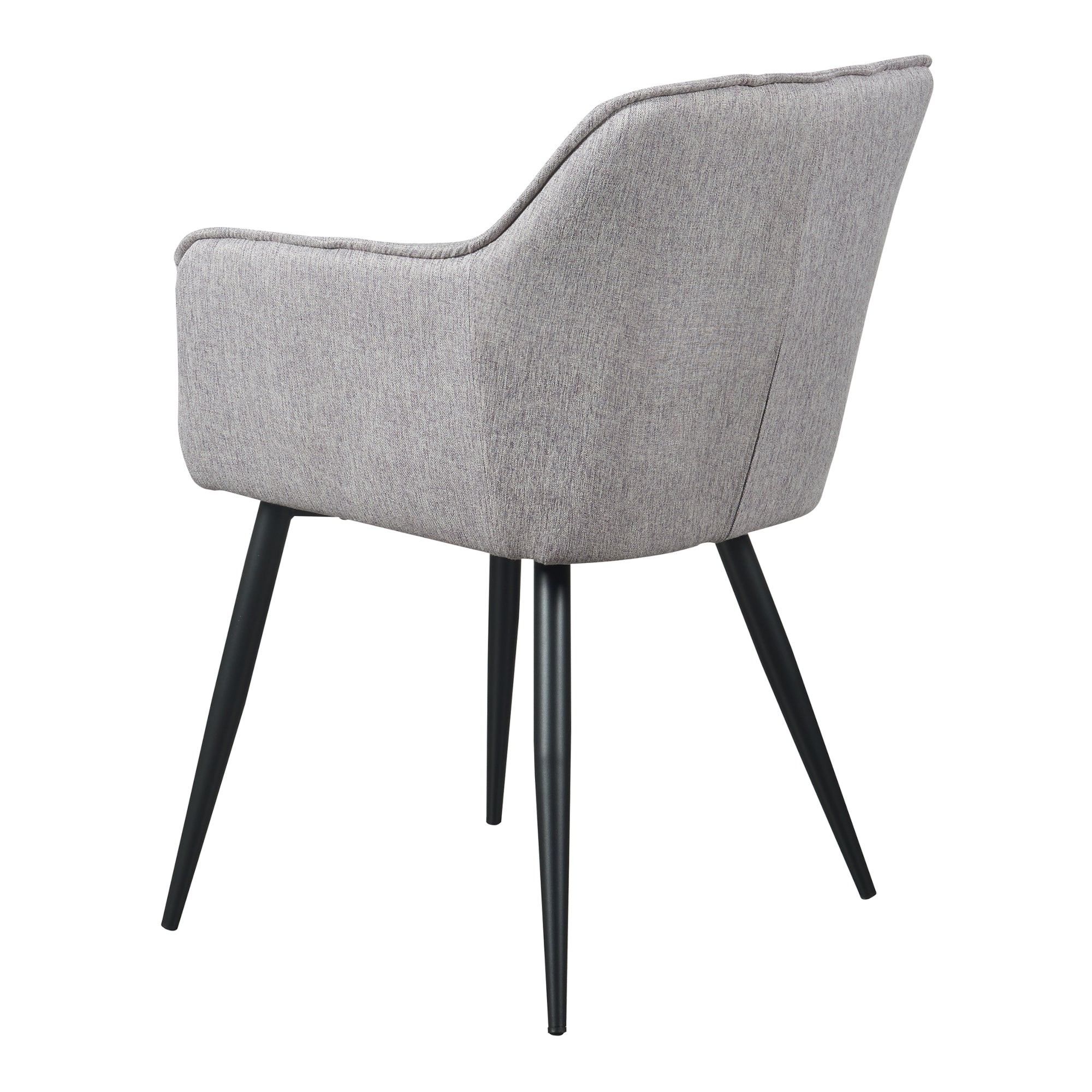 Sedia per Sala Pranzo Birmingham in Tessuto Grigio [en.casa]