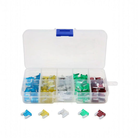 Set 100pz Fusibili Auto 10A 15A 20A 25A 30A Kit Fusibili Standard per Auto, Moto, Camion, Camper, Caravan