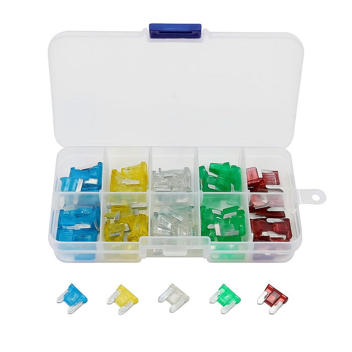 Set 100pz Fusibili Auto 10A 15A 20A 25A 30A Kit Fusibili Standard per Auto, Moto, Camion, Camper, Caravan