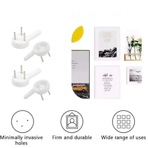 Set 12 Ganci per Cornice 14x25 mm Appendiquadri, Specchi, Cornici e Decorazioni da Parete