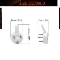Set 12 Ganci per Cornice 14x25 mm Appendiquadri, Specchi, Cornici e Decorazioni da Parete