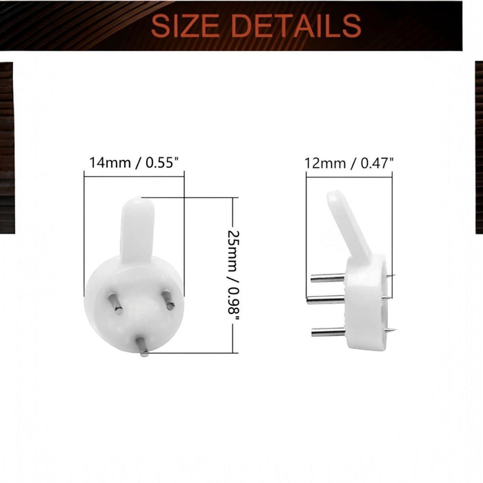 Set 12 Ganci per Cornice 14x25 mm Appendiquadri, Specchi, Cornici e Decorazioni da Parete
