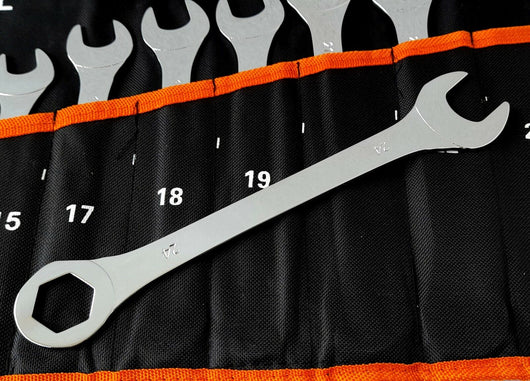 Set 14 chiavi combinate a forchetta e stella in acciaio da 8 a 24mm Art.20145