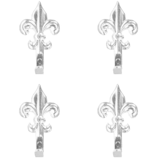 Set 15 Ganci Argento per Quadro Forma Giglio Chiodi da 17mm Ganci da 4,5cm 66883