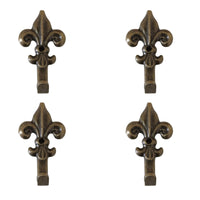 Set 15 Ganci Bronzo per Quadro Forma Giglio Chiodi da 17mm Ganci da 4,5cm 66884