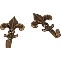 Set 15 Ganci Bronzo per Quadro Forma Giglio Chiodi da 17mm Ganci da 4,5cm 66884