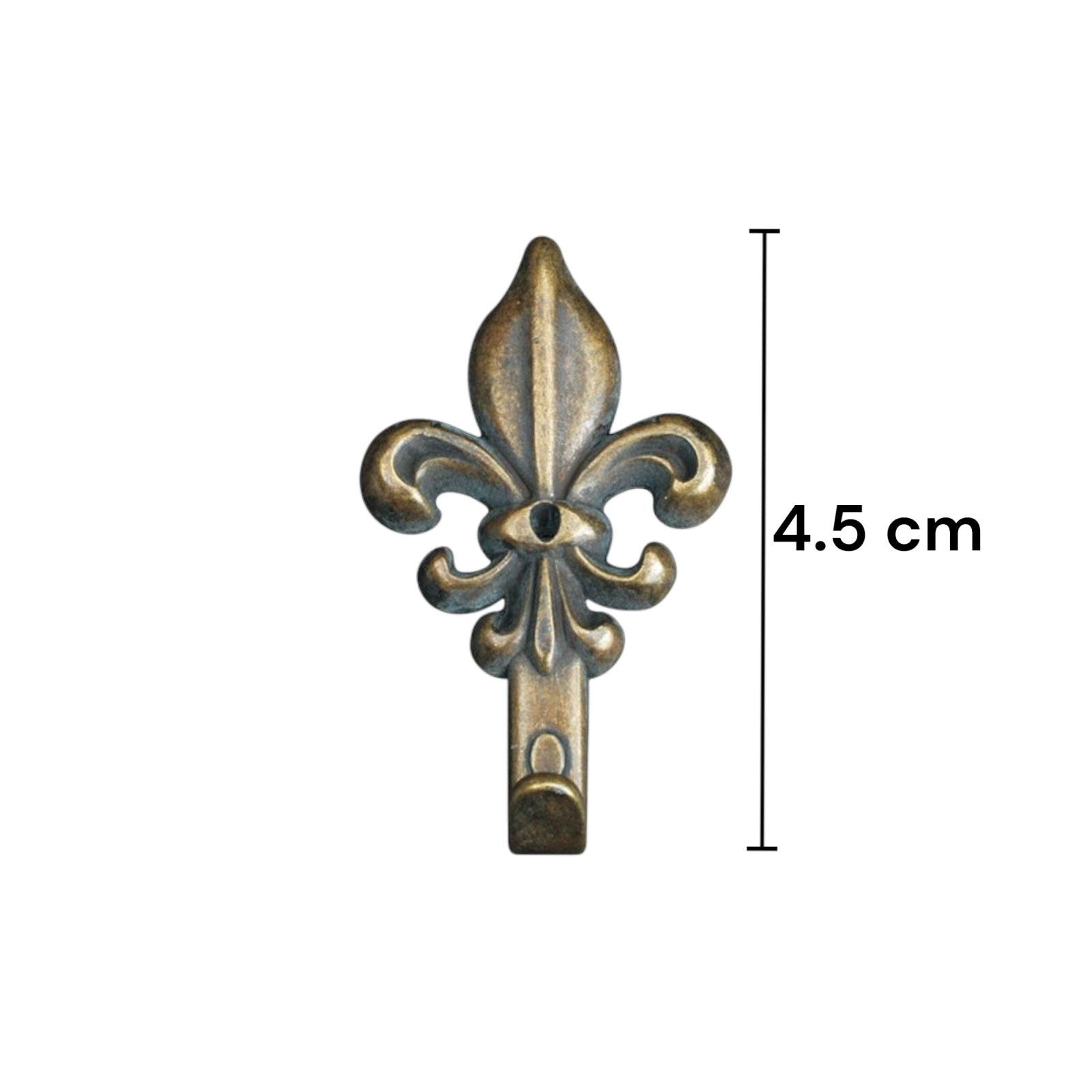 Set 15 Ganci Bronzo per Quadro Forma Giglio Chiodi da 17mm Ganci da 4,5cm 66884