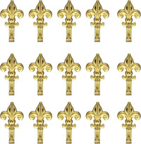 Set 15 Ganci Oro per Quadro Forma Giglio Chiodi 17mm Ganci da 4,5cm 66882