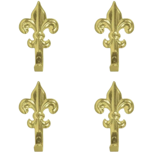 Set 15 Ganci Oro per Quadro Forma Giglio Chiodi da 17mm Ganci da 3cm 68241