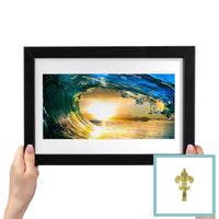 Set 15 Ganci Oro per Quadro Forma Giglio Chiodi da 17mm Ganci da 3cm 68241